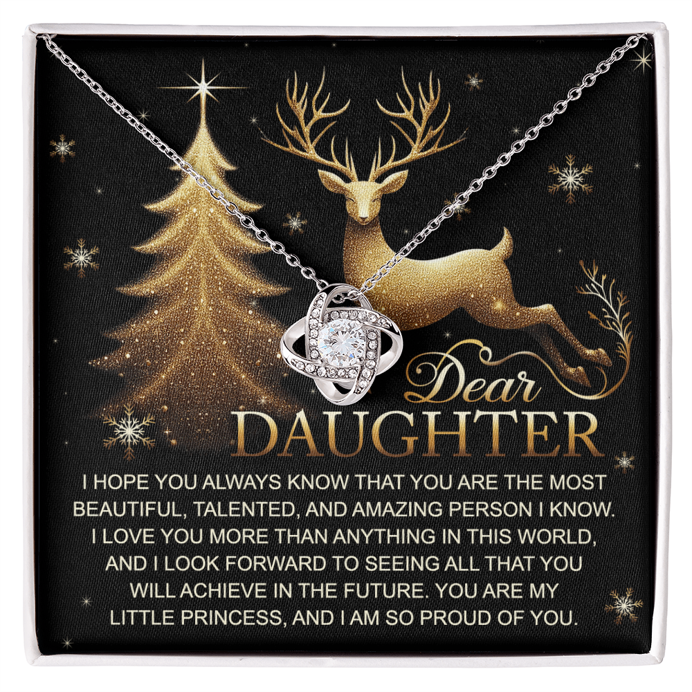 Dear Daughter, You Are My Greatest Joy – Christmas Necklace Gift