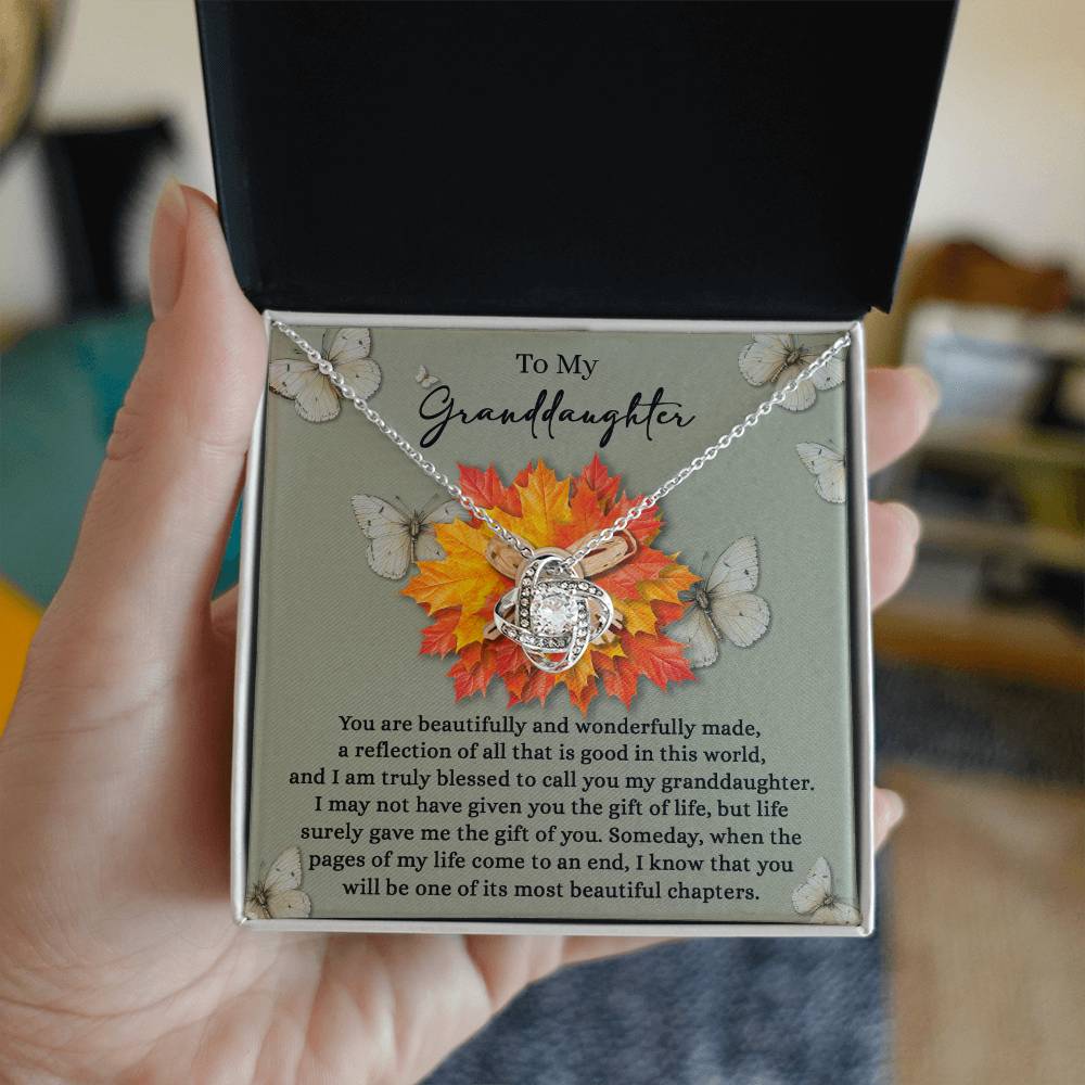 The Gift of You Love Knot Necklace for Granddaughter
