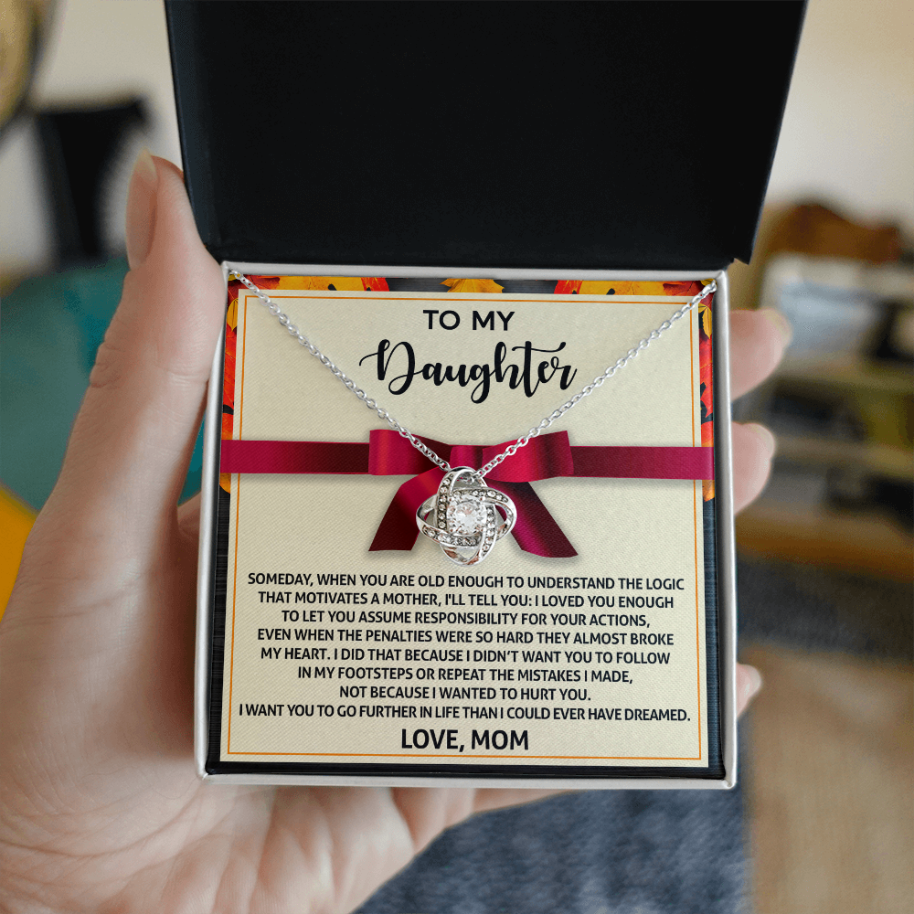 To My Daughter, I Loved You Enough