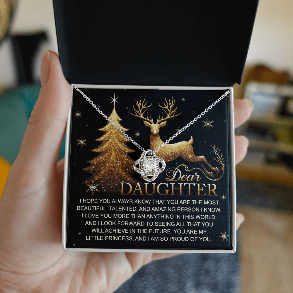 Dear Daughter, You Are My Greatest Joy – Christmas Necklace Gift