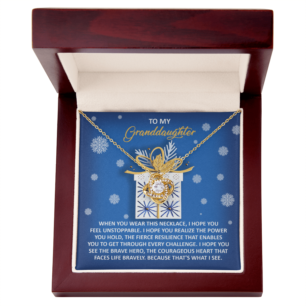 Granddaughter Gift for Christmas - Brave Hero with a Courageous Heart