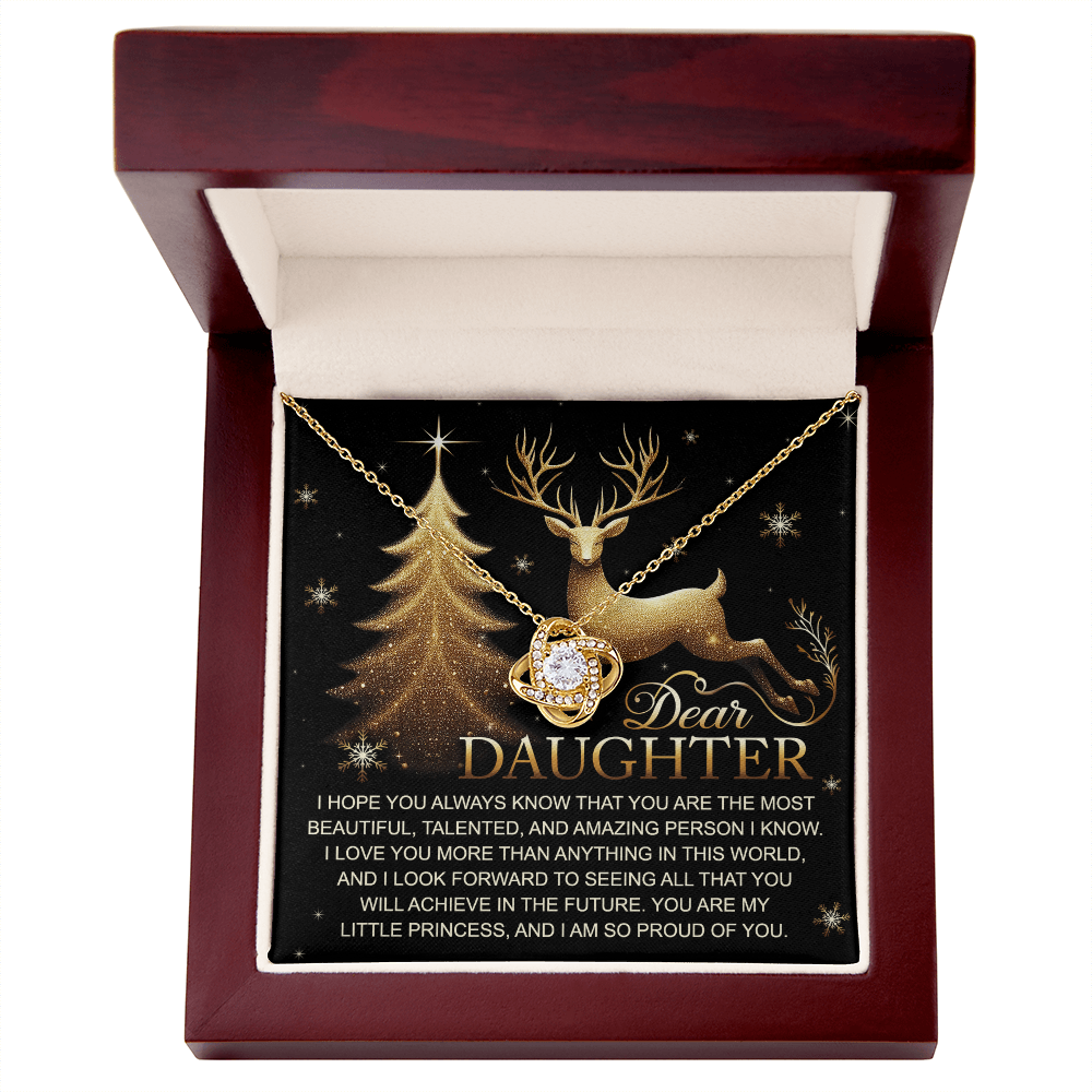 Dear Daughter, You Are My Greatest Joy – Christmas Necklace Gift
