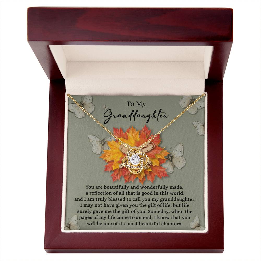 The Gift of You Love Knot Necklace for Granddaughter