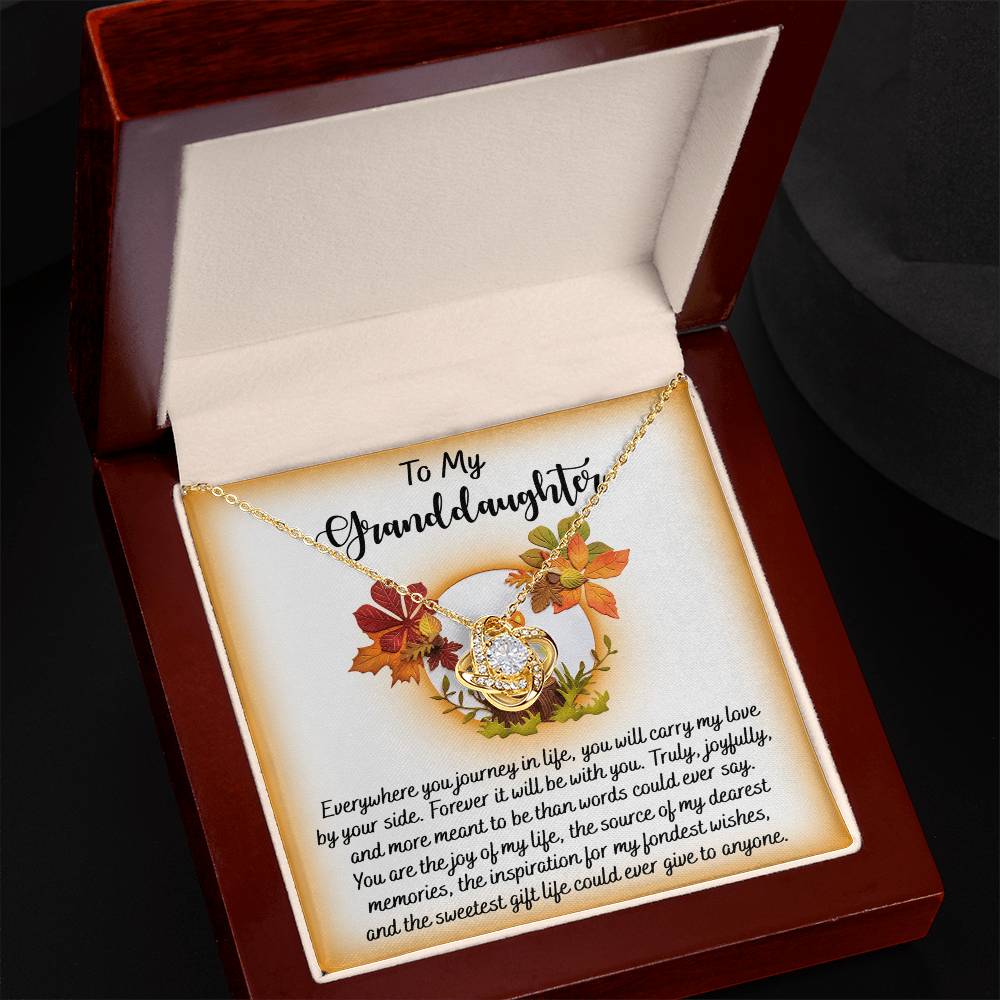 My Love by Your Side Love Knot Necklace Gift for Granddaughter