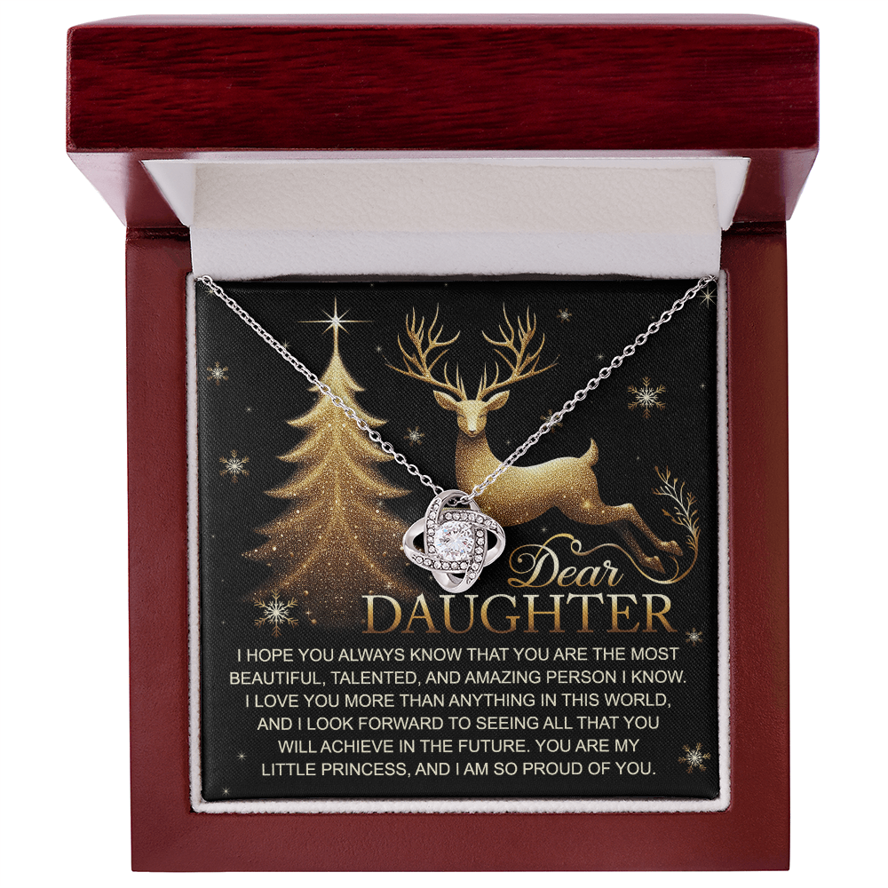 Dear Daughter, You Are My Greatest Joy – Christmas Necklace Gift