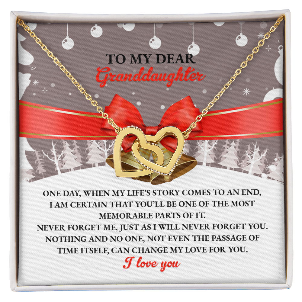 Granddaughter Gift - Most Memorable Part of My Life's Story Necklace with Message Card