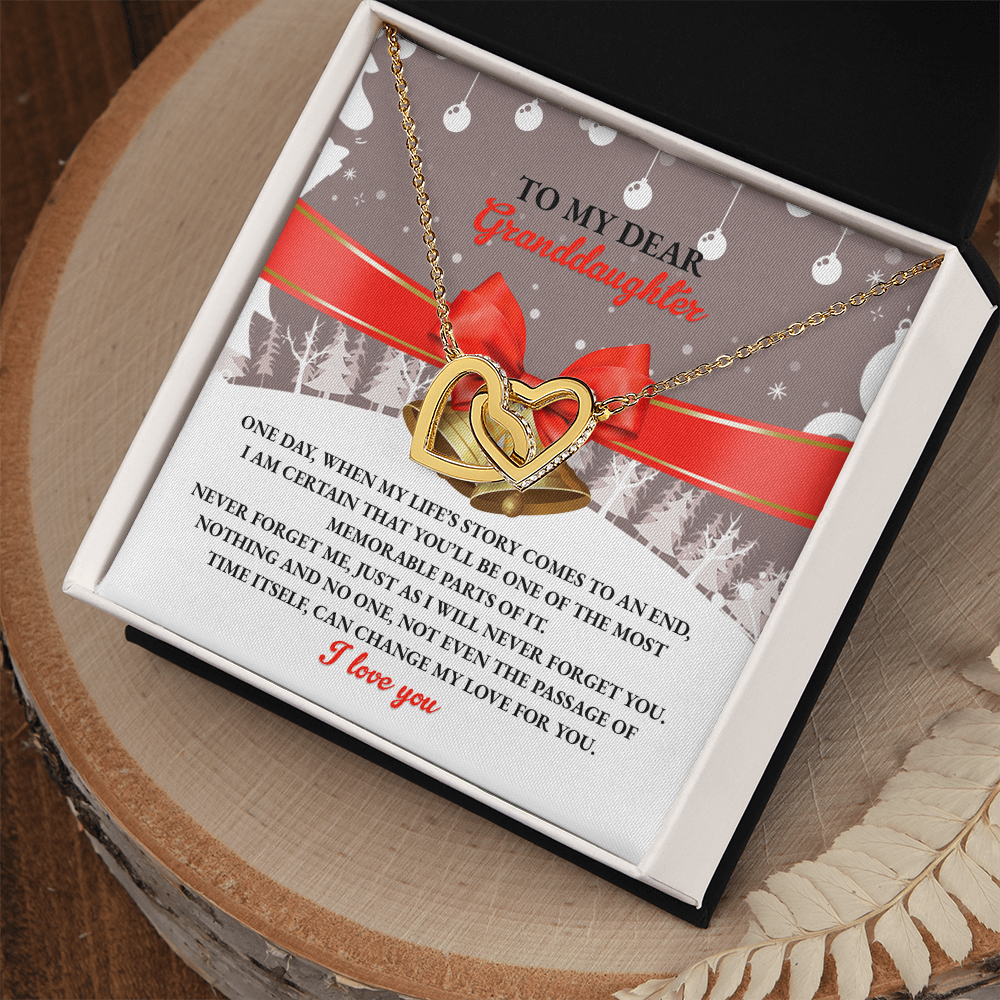 Granddaughter Gift - Most Memorable Part of My Life's Story Necklace with Message Card