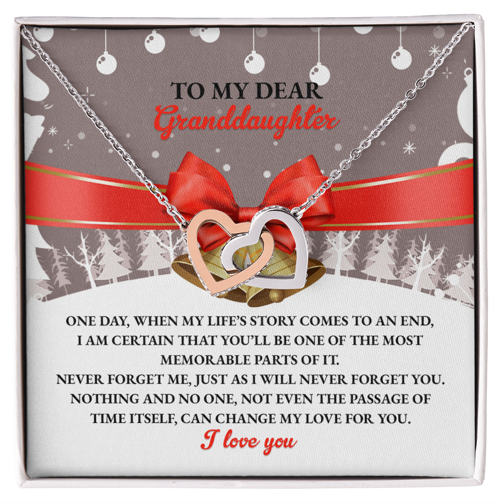 Granddaughter Gift - Most Memorable Part of My Life's Story Necklace with Message Card