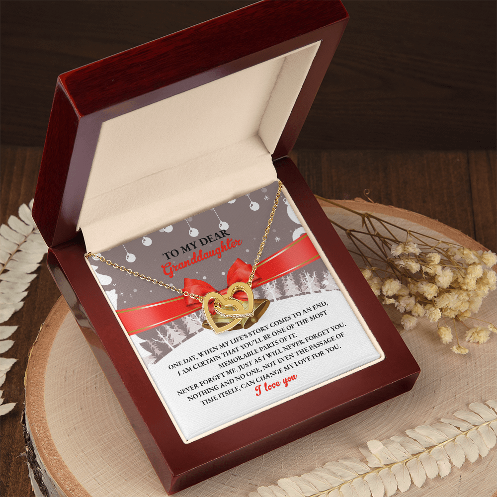 Granddaughter Gift - Most Memorable Part of My Life's Story Necklace with Message Card