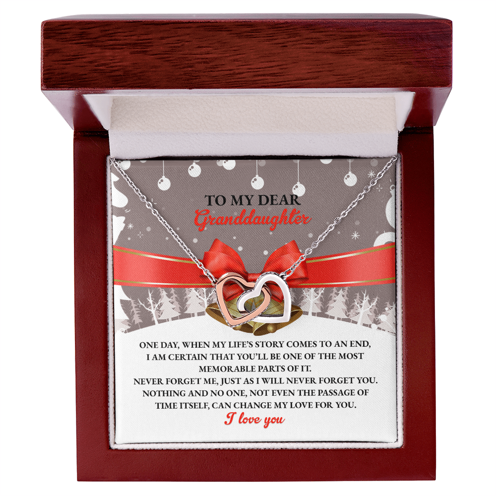 Granddaughter Gift - Most Memorable Part of My Life's Story Necklace with Message Card