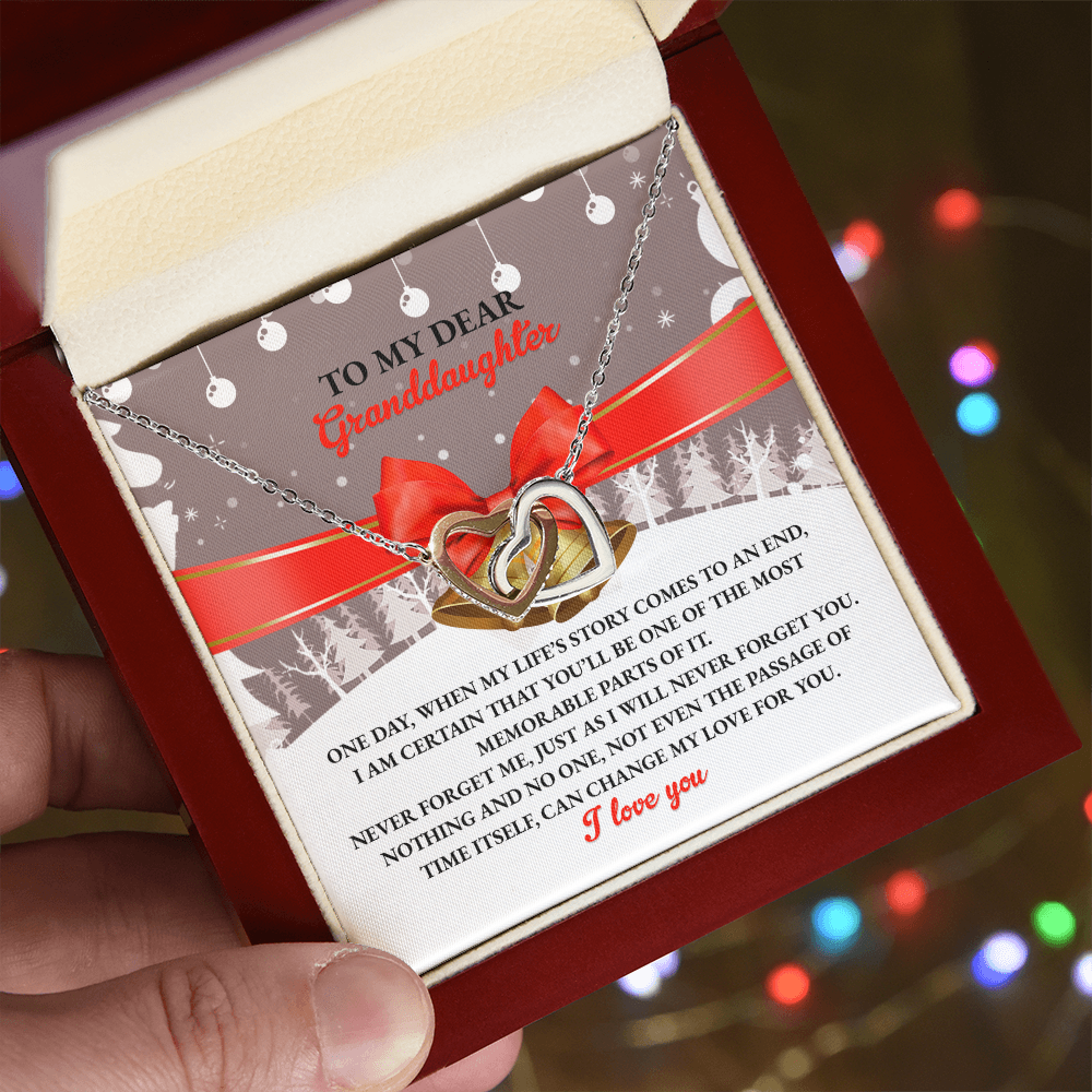 Granddaughter Gift - Most Memorable Part of My Life's Story Necklace with Message Card