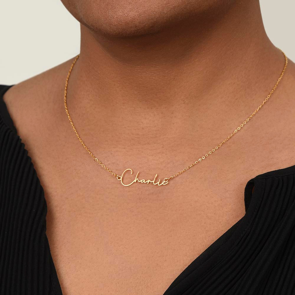 To My Badass Granddaughter Personalized Name Necklace – Inspirational Gift from Grandma • Custom Name Jewelry • Sentimental Keepsake for Birthday, Graduation or Christmas