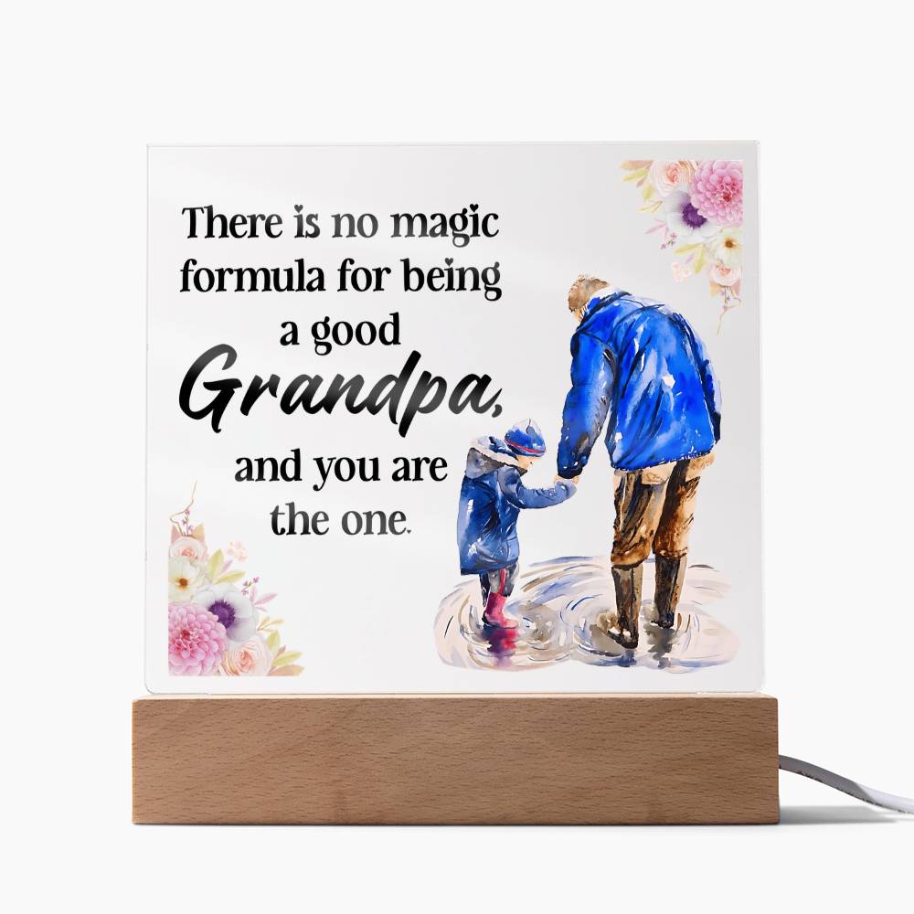 Grandpa Gift - Magic Formula LED Acrylic Plaque