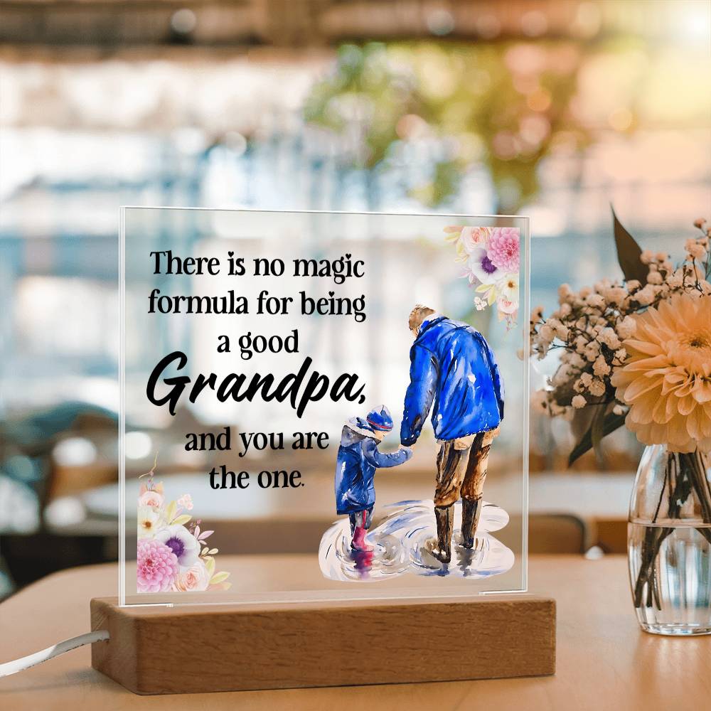 Grandpa Gift - Magic Formula LED Acrylic Plaque