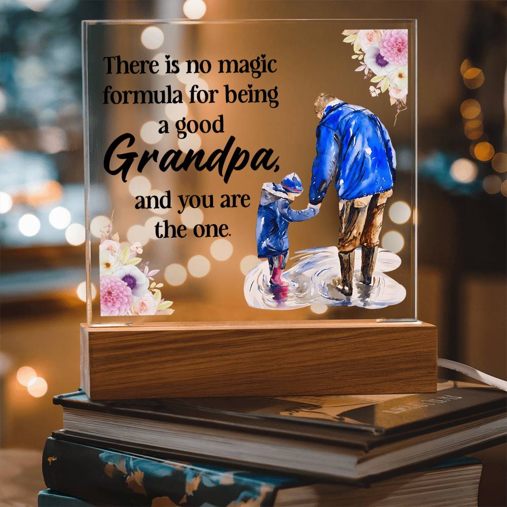 Grandpa Gift - Magic Formula LED Acrylic Plaque