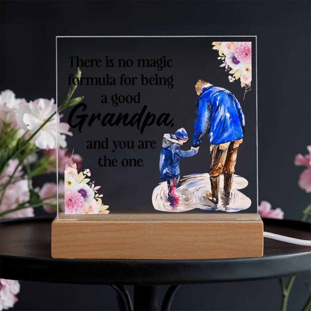 Grandpa Gift - Magic Formula LED Acrylic Plaque