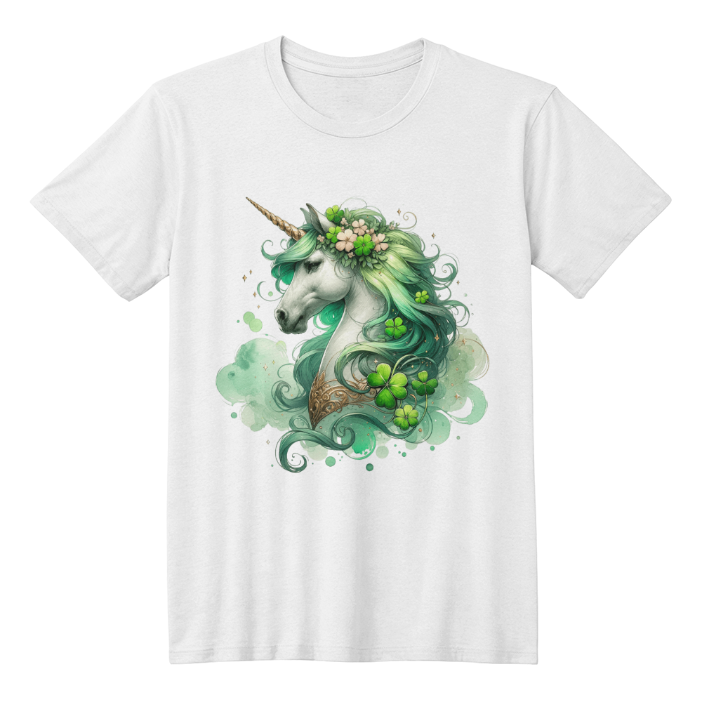 Magical Irish Unicorn St. Patrick's Day T-Shirt – Enchanting Lucky Charm Tee