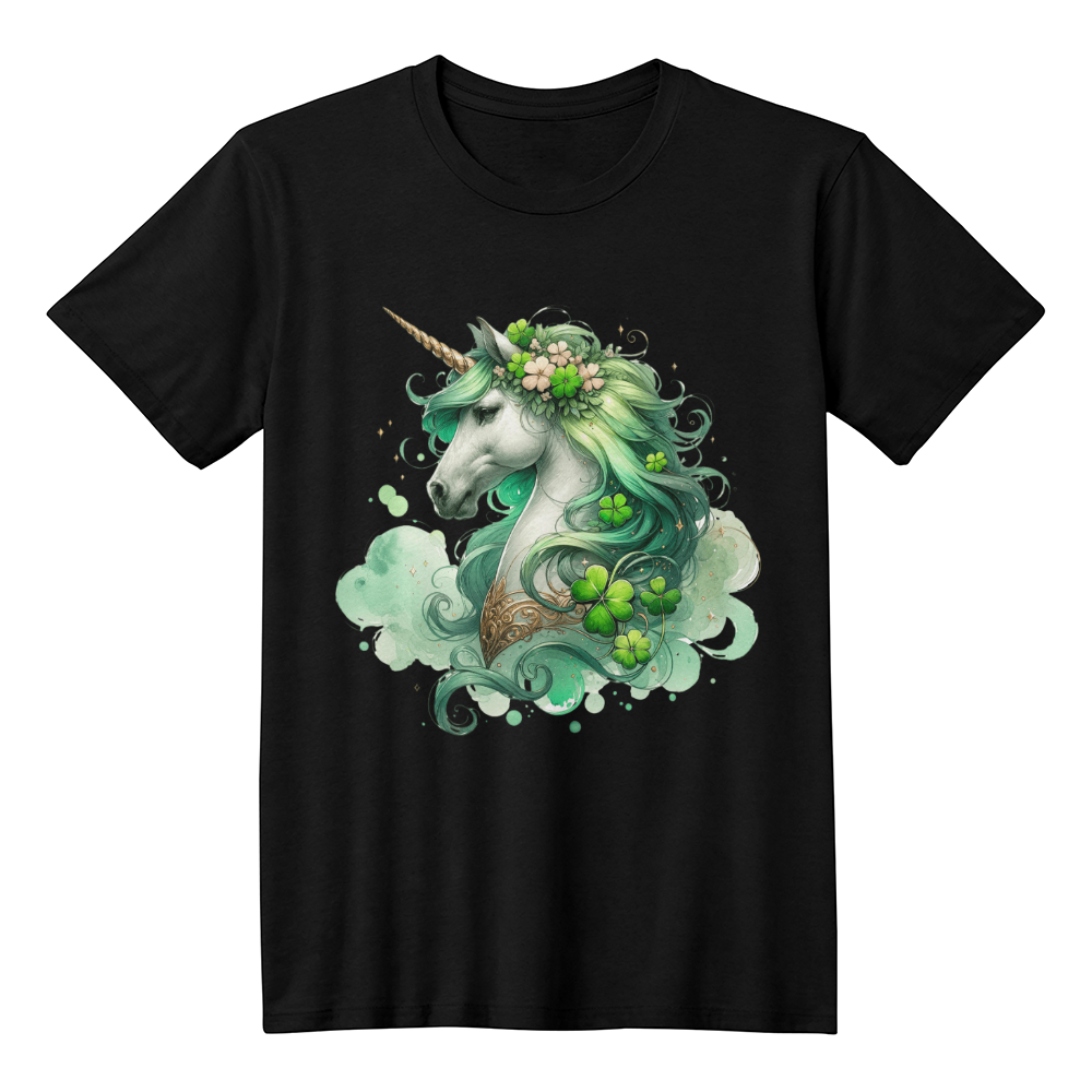 Magical Irish Unicorn St. Patrick's Day T-Shirt – Enchanting Lucky Charm Tee