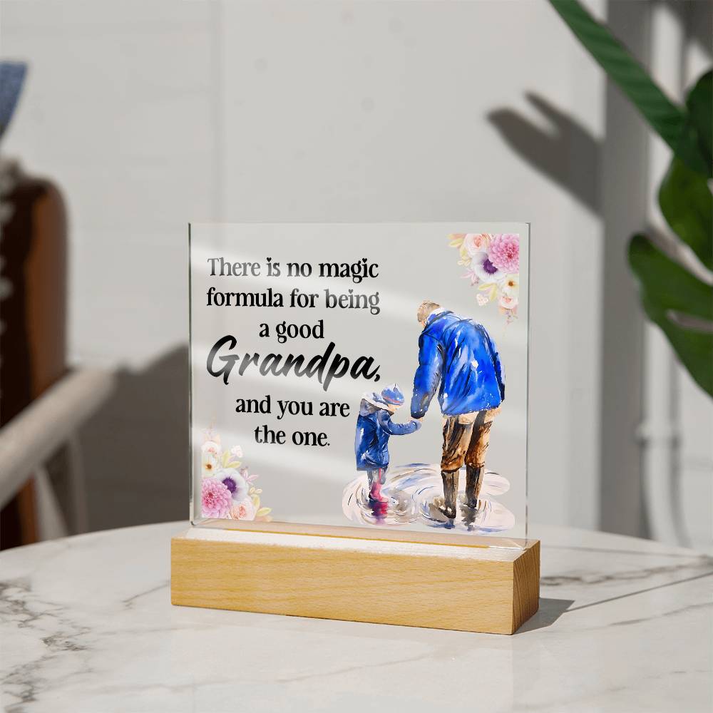 Grandpa Gift - Magic Formula LED Acrylic Plaque