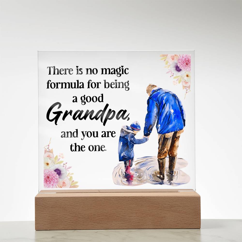 Grandpa Gift - Magic Formula LED Acrylic Plaque