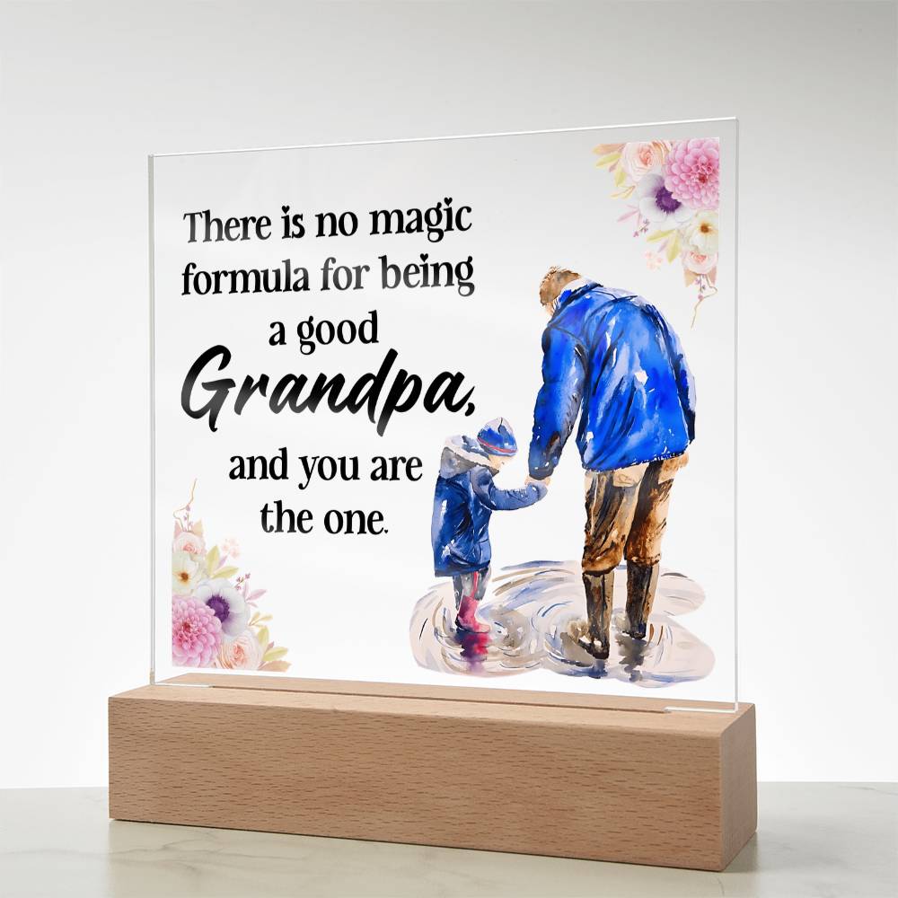 Grandpa Gift - Magic Formula LED Acrylic Plaque