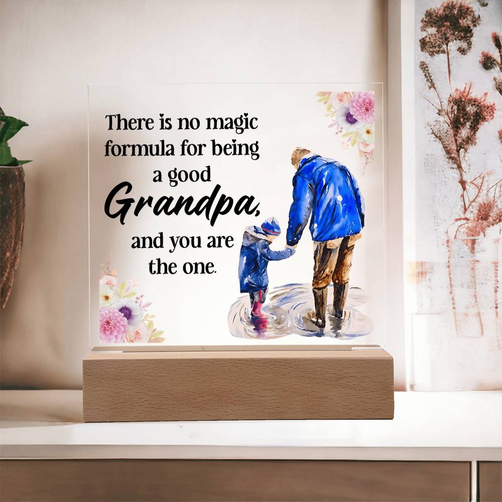 Grandpa Gift - Magic Formula LED Acrylic Plaque