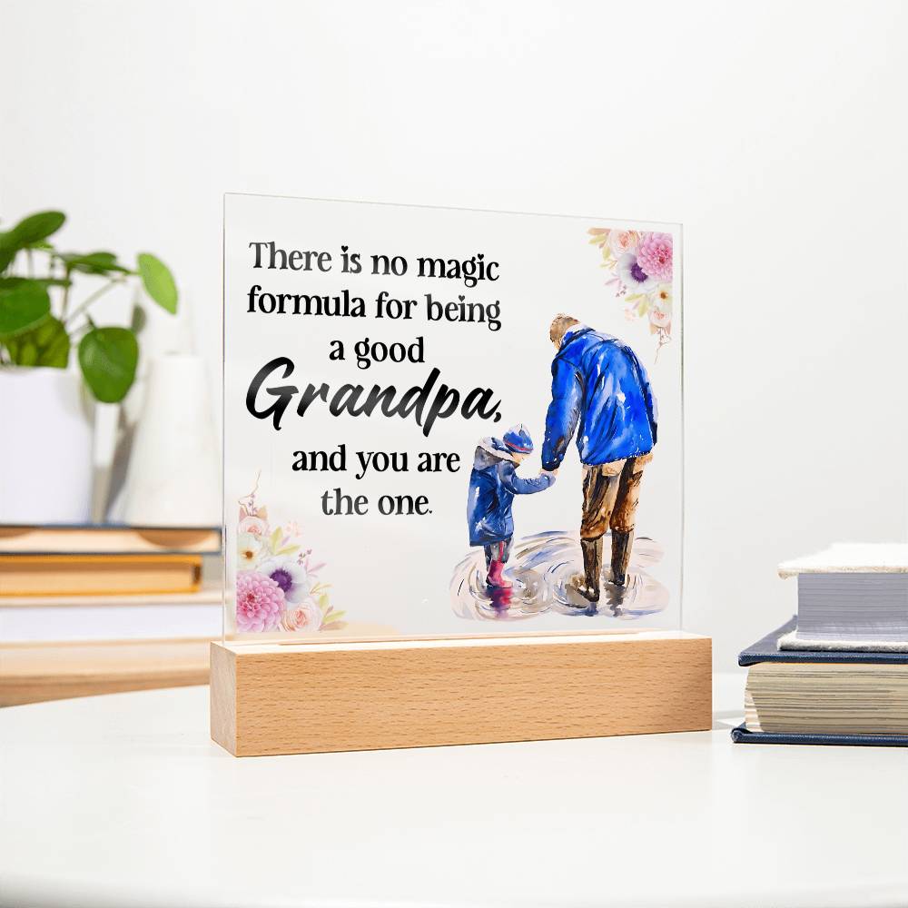 Grandpa Gift - Magic Formula LED Acrylic Plaque
