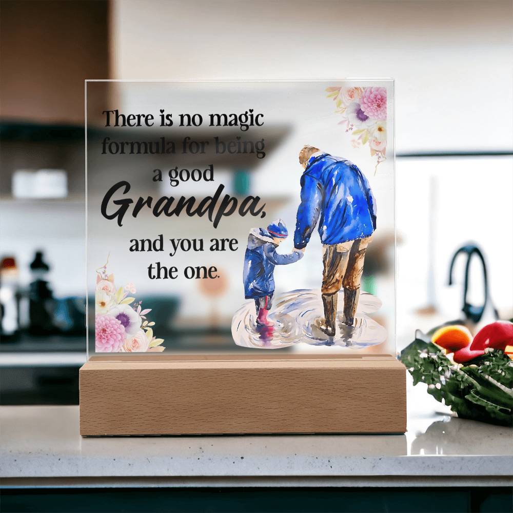 Grandpa Gift - Magic Formula LED Acrylic Plaque