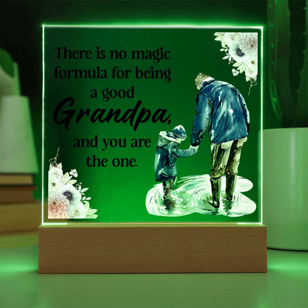 Grandpa Gift - Magic Formula LED Acrylic Plaque