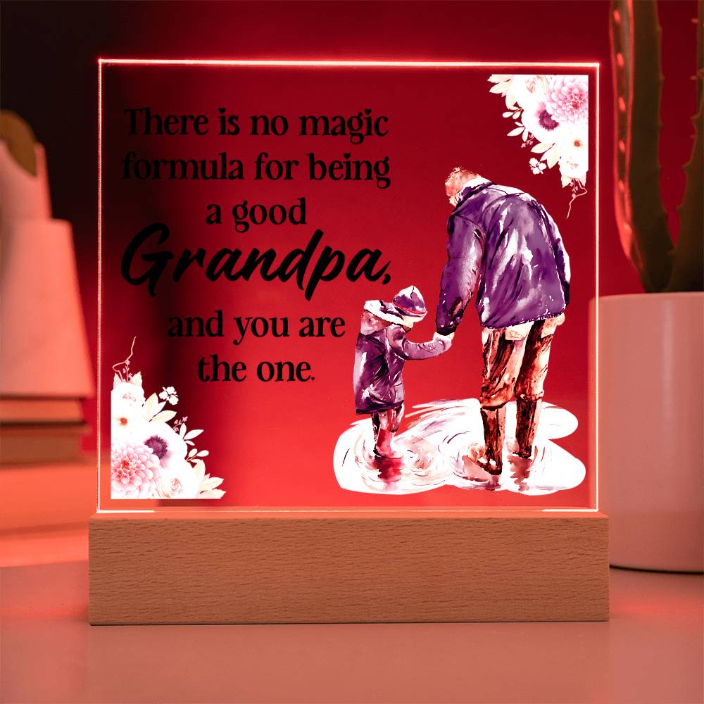 Grandpa Gift - Magic Formula LED Acrylic Plaque