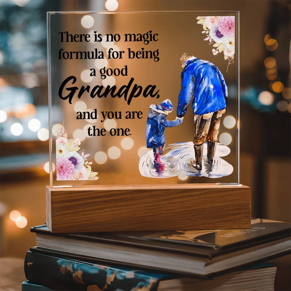 Grandpa Gift - Magic Formula LED Acrylic Plaque