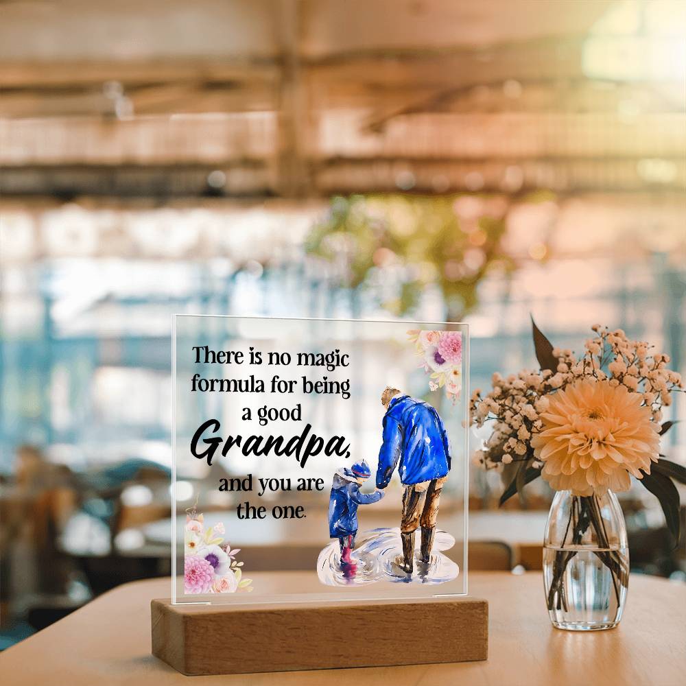 Grandpa Gift - Magic Formula LED Acrylic Plaque