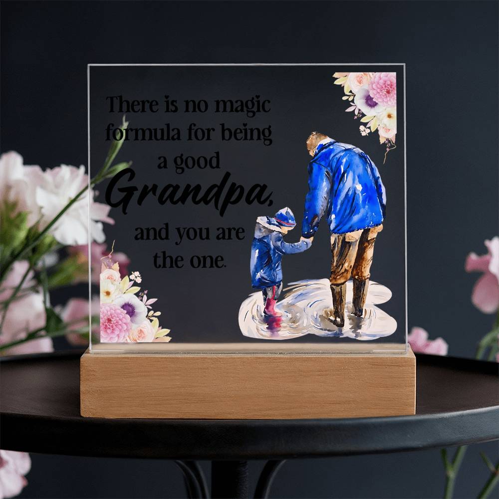 Grandpa Gift - Magic Formula LED Acrylic Plaque