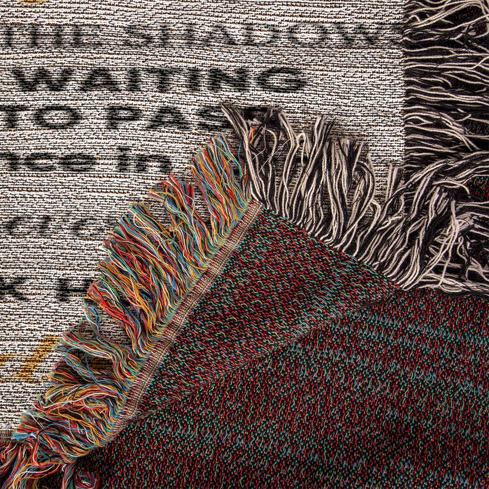 Personalized Sunflower Woven Blanket – Heirloom Gift for Granddaughter or Daughter Custom Name & Signature • Inspirational Keepsake Throw