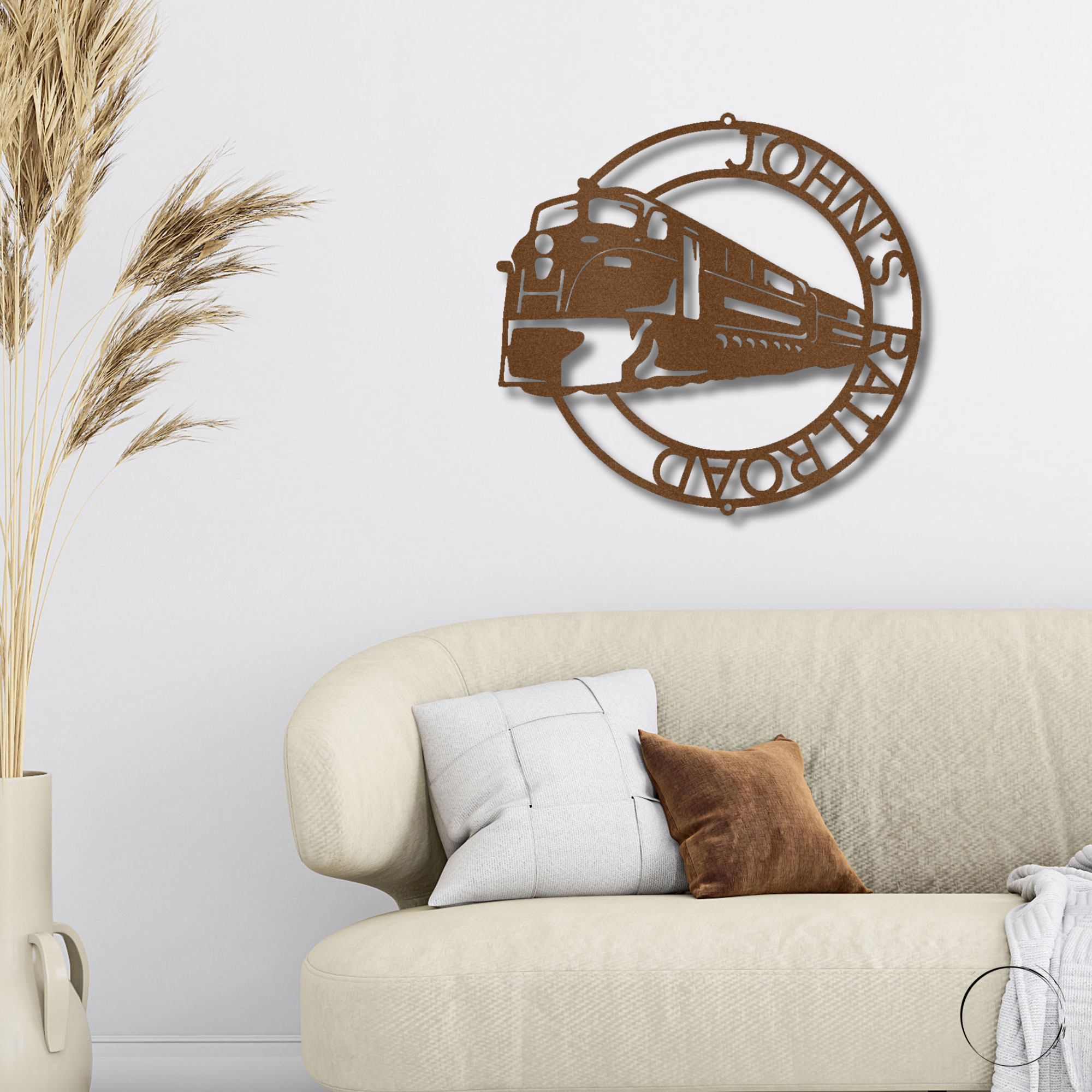Railroad Train Metal Wall Art – Locomotive Wall Decor – Railroad Enthusiast Gift – Train Lover Wall Sign
