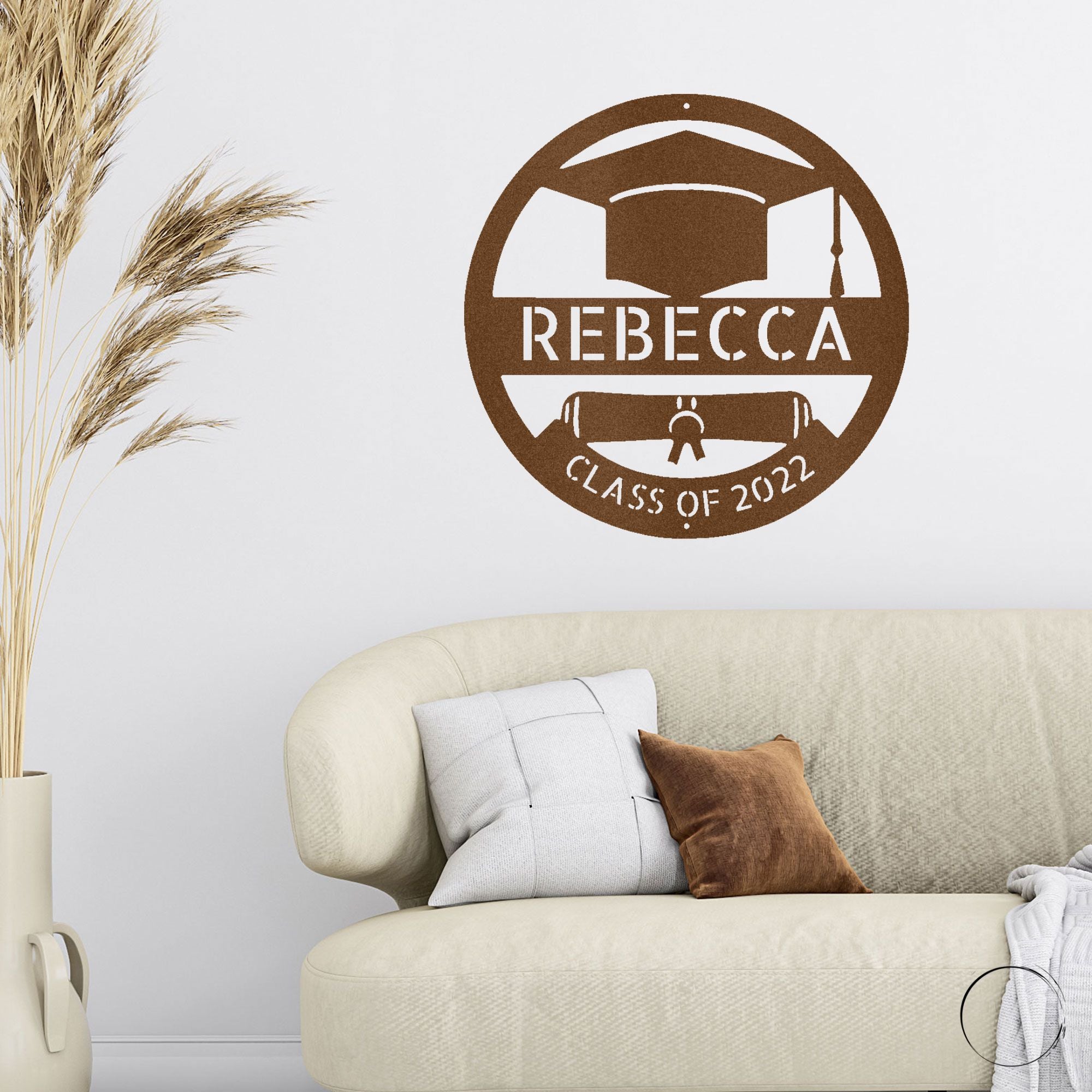 Personalized Graduation Steel Sign – Class of 2026 Decor – Custom Graduate Name Metal Art – Graduation Gift