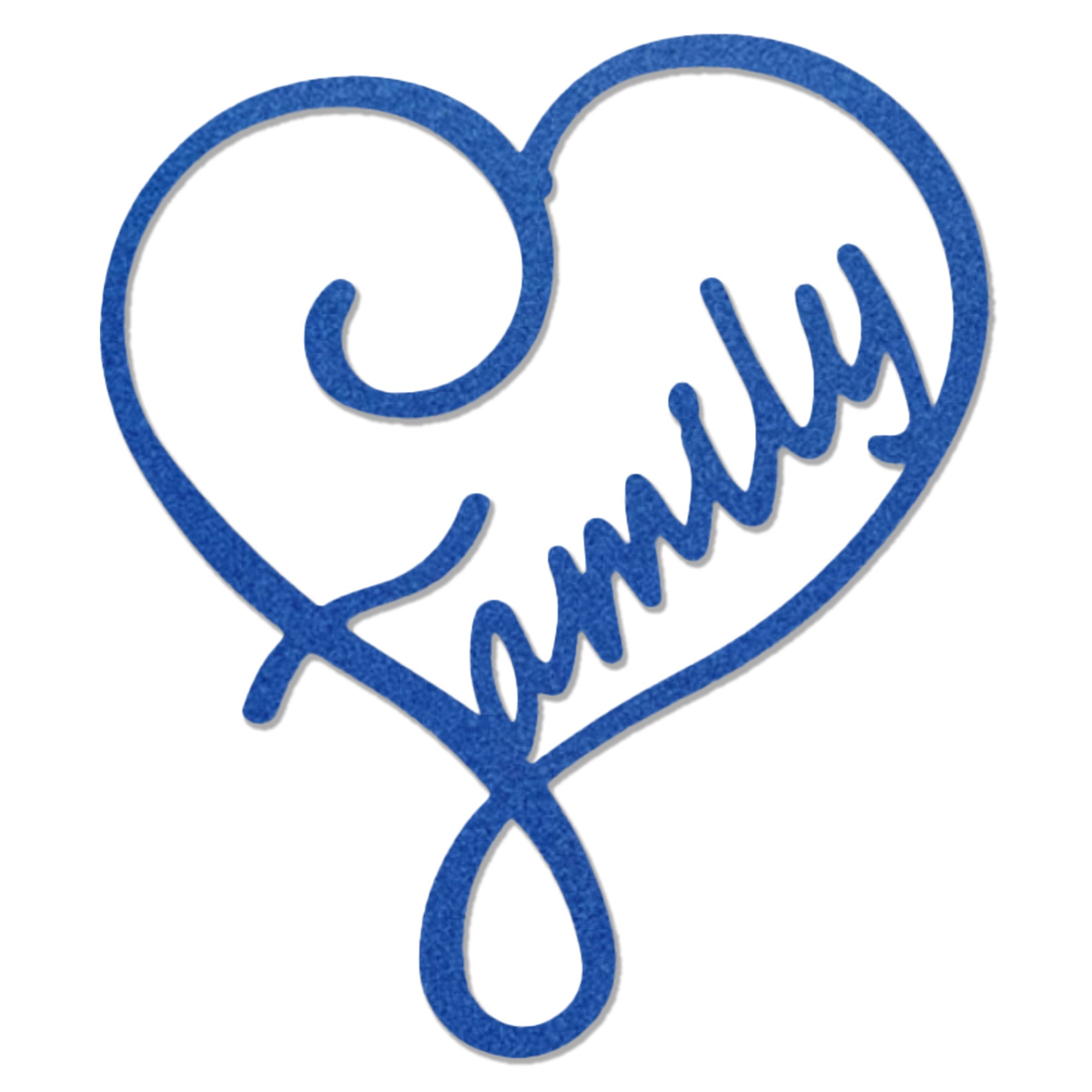 Family Name Heart Metal Wall Art Sign – Custom Steel Family Love Monogram – Laser Cut Amish Crafted Metal Home Decor