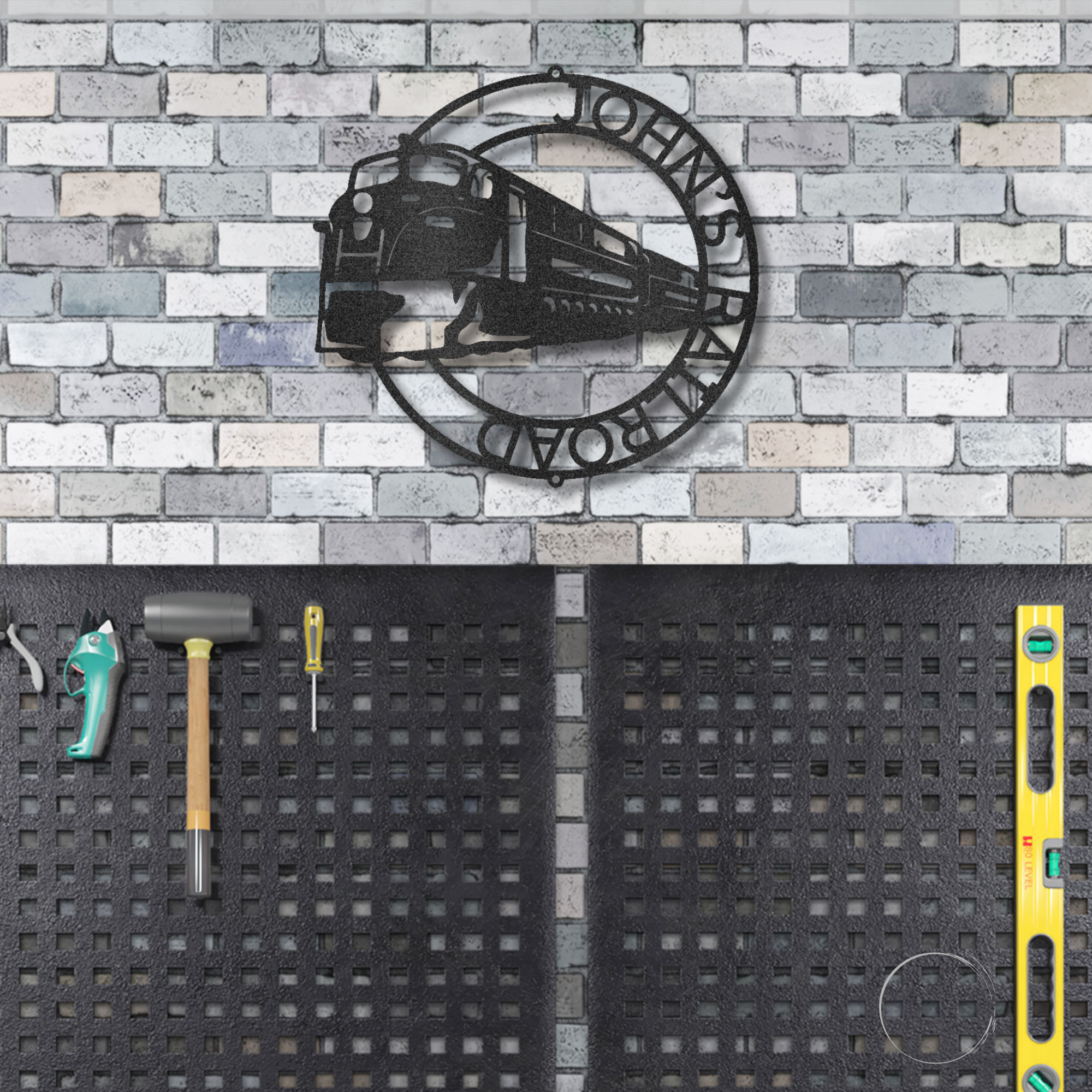 Railroad Train Metal Wall Art – Locomotive Wall Decor – Railroad Enthusiast Gift – Train Lover Wall Sign