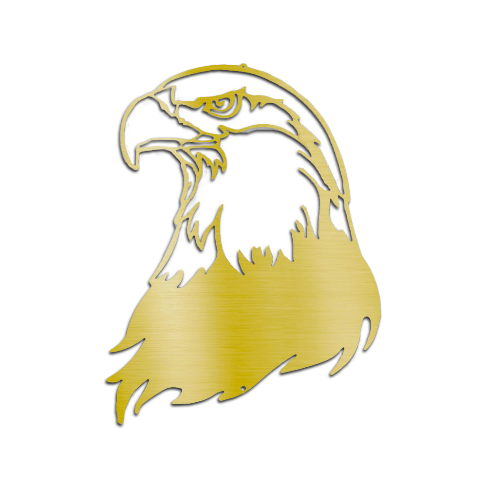 Bald Eagle Metal Wall Art – Patriotic American Eagle Wall Decor – Rustic Wildlife Metal Sign – Cabin Lodge Wall Art
