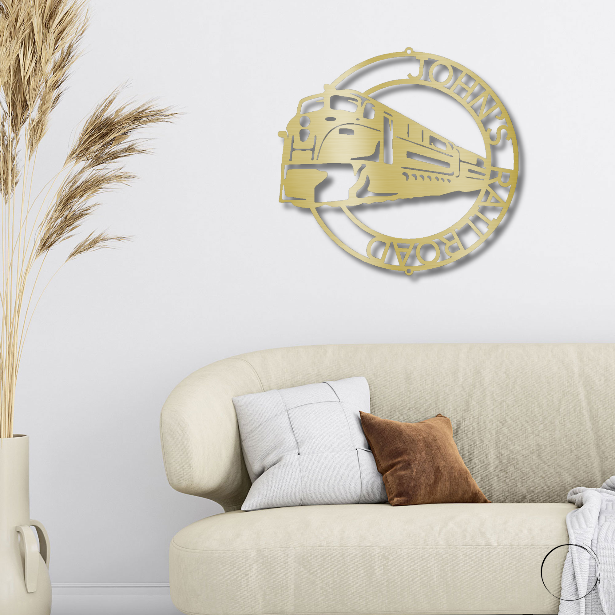 Railroad Train Metal Wall Art – Locomotive Wall Decor – Railroad Enthusiast Gift – Train Lover Wall Sign