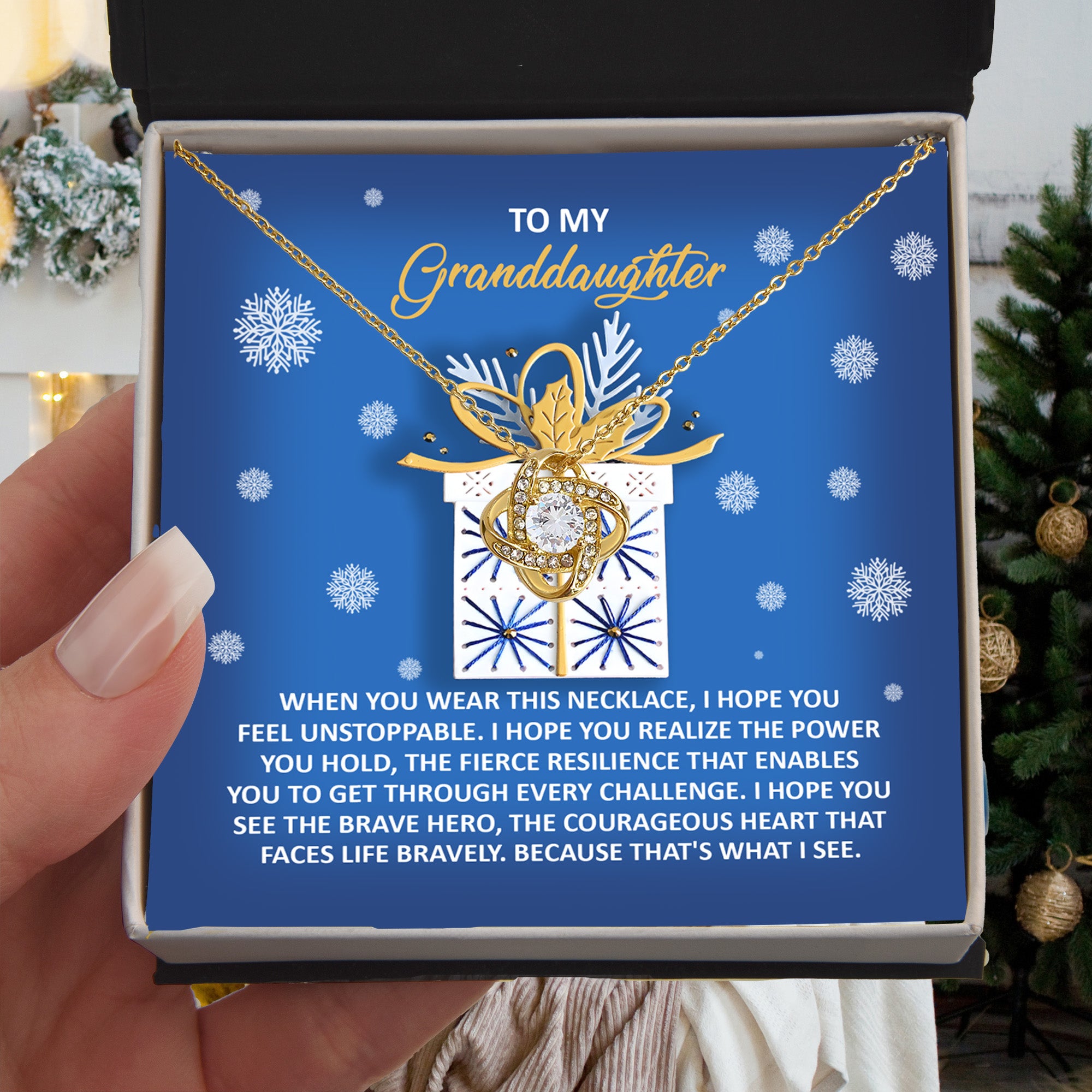 Granddaughter Gift for Christmas - Brave Hero with a Courageous Heart