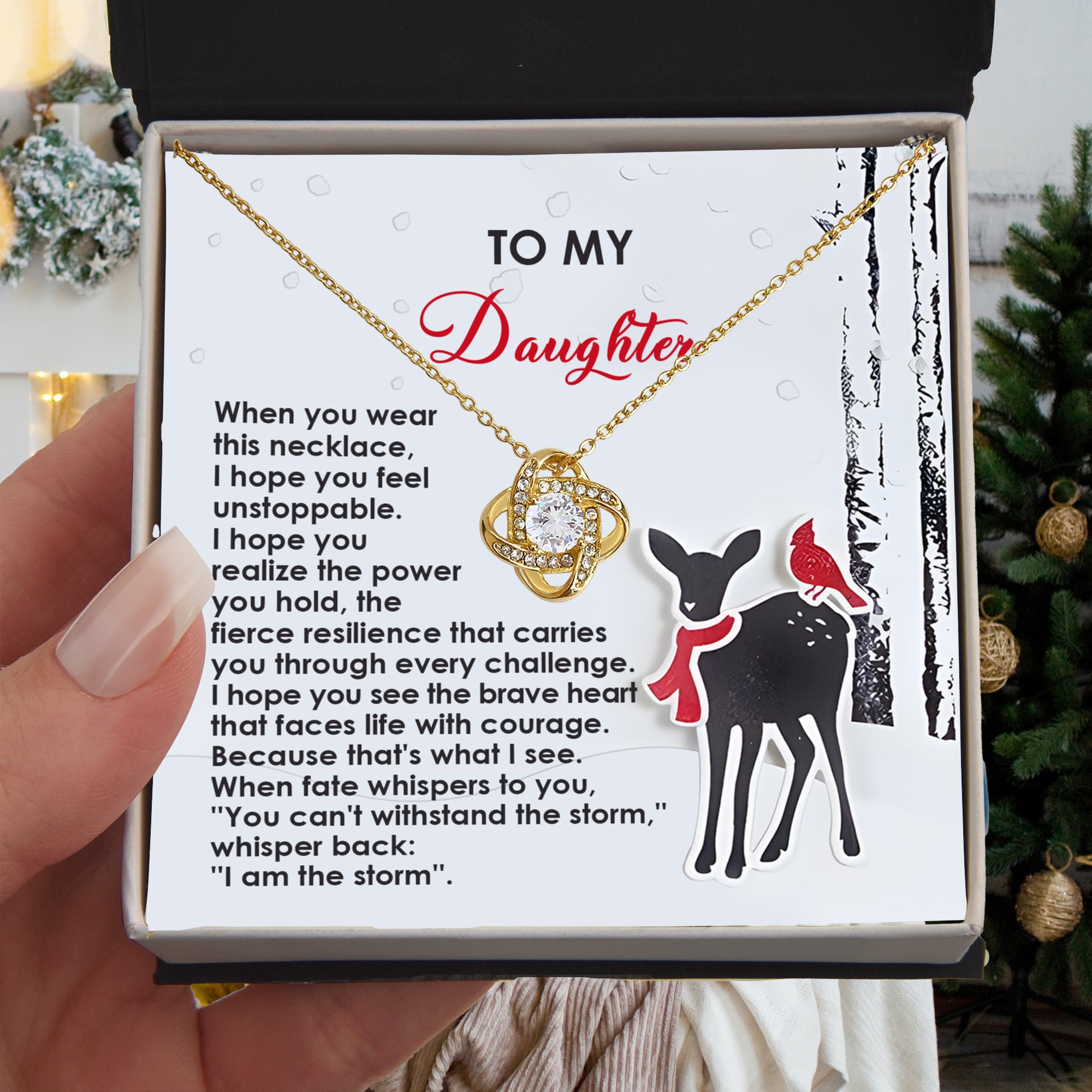 To My Daughter, When Fate Whispers You Can't Withstand the Storm