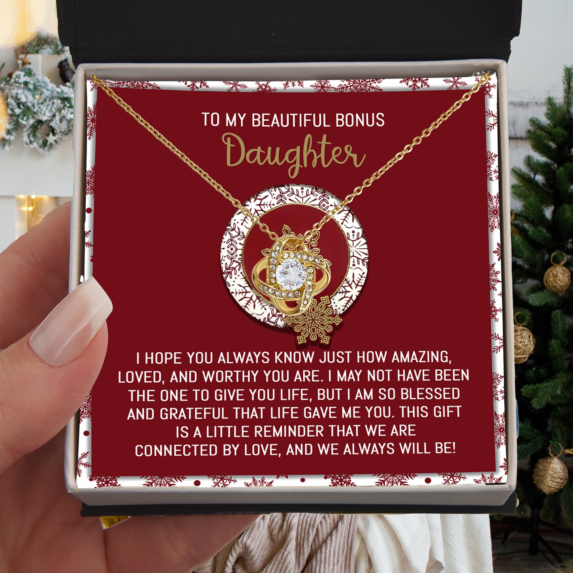 To My Bonus Daughter, Always Connected by Love