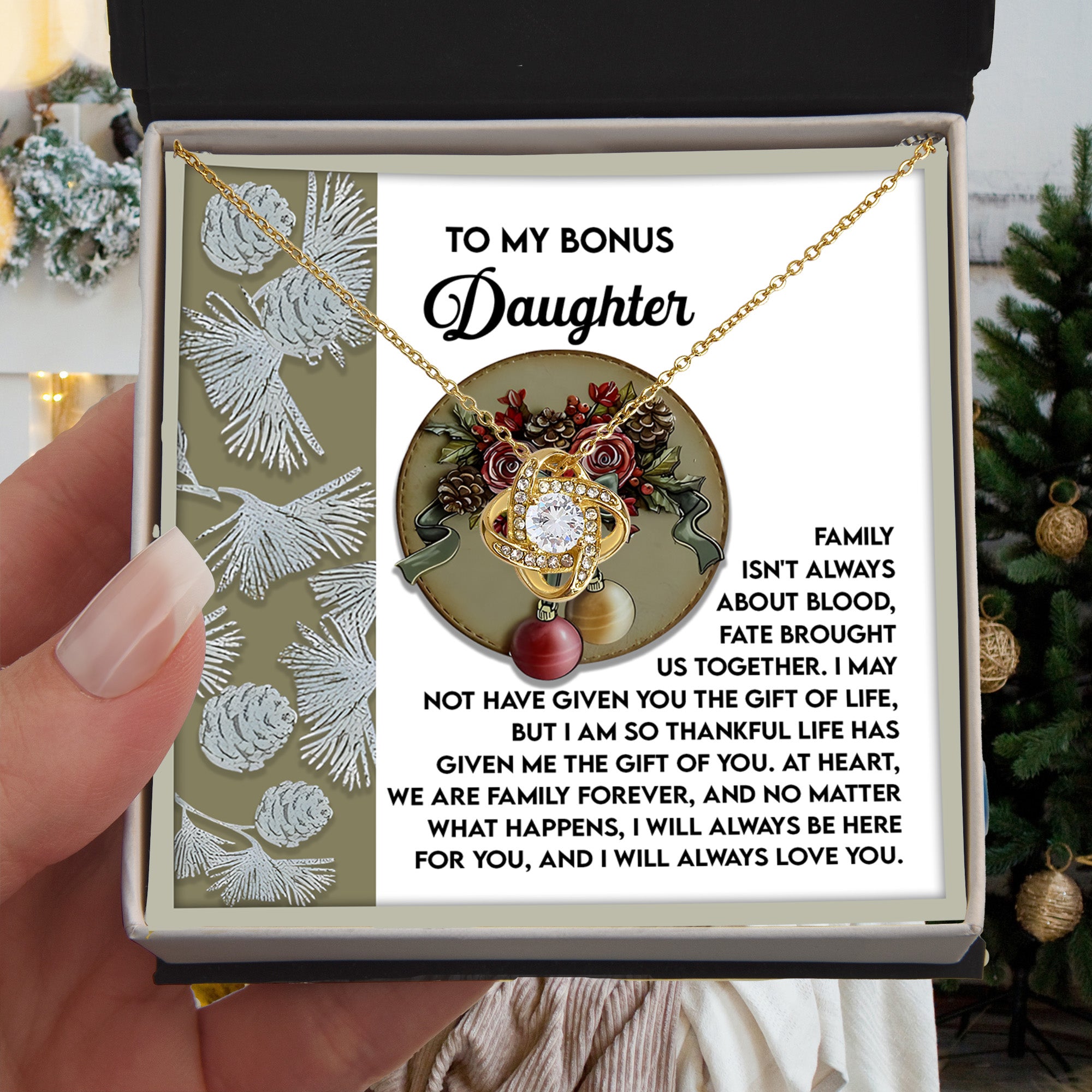 To My Bonus Daughter, At Heart We Are Family Forever