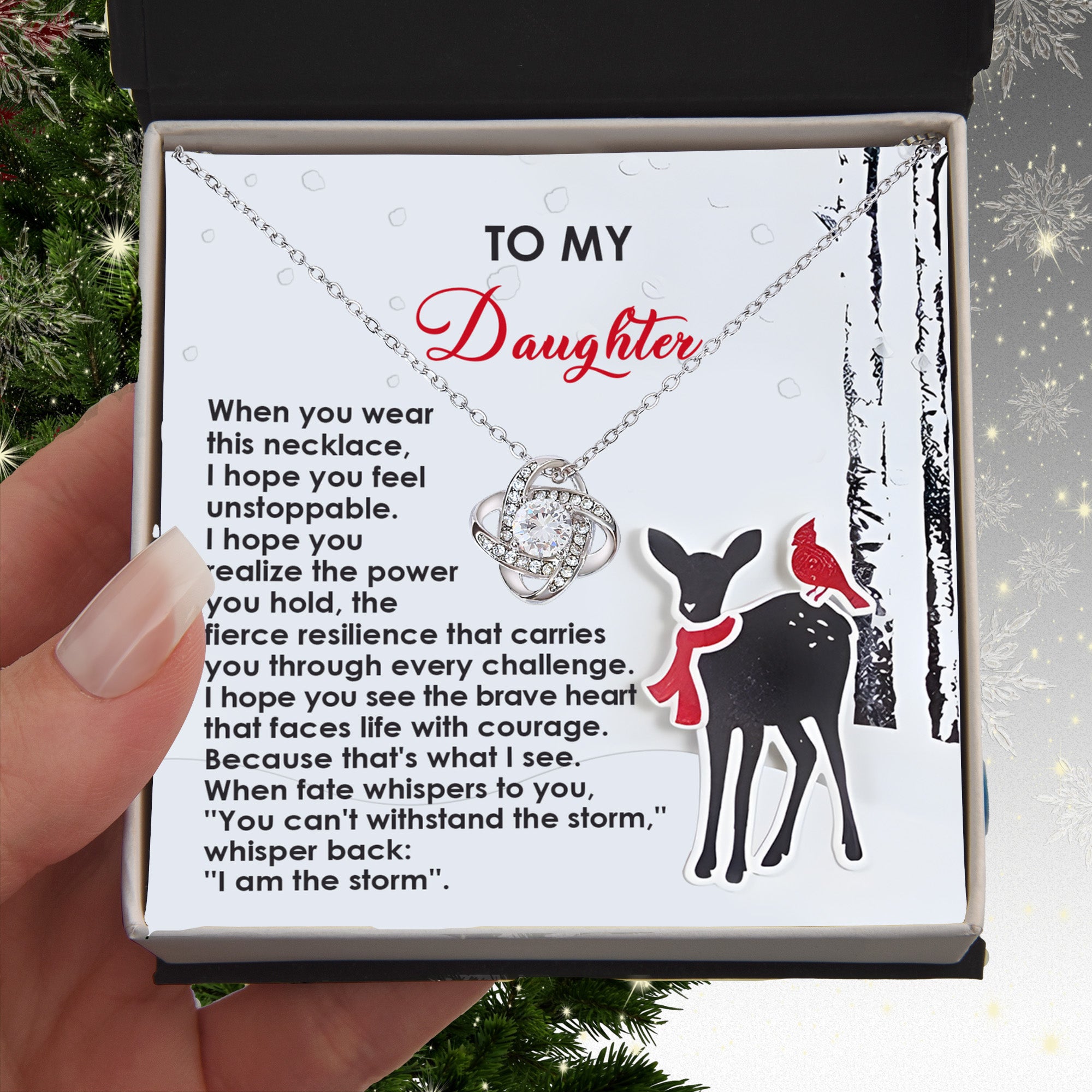 To My Daughter, When Fate Whispers You Can't Withstand the Storm