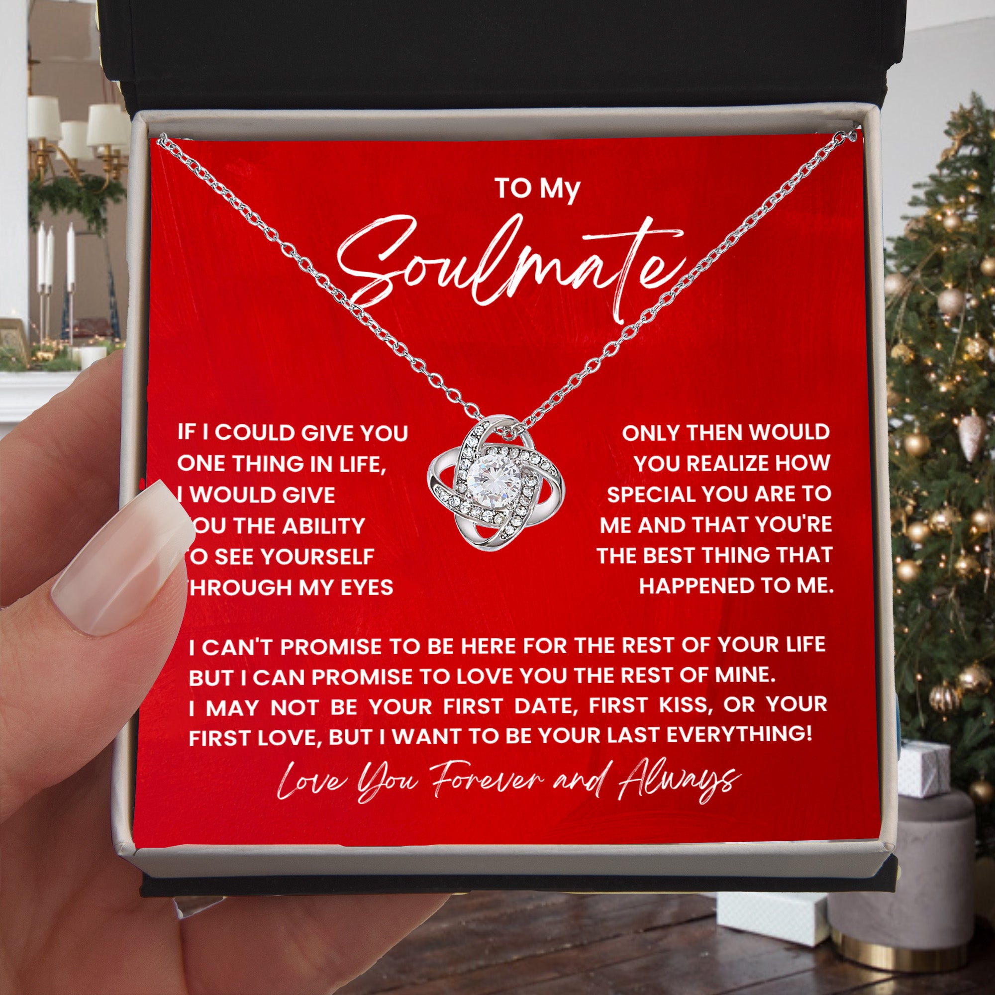 To my soulmate, I want to be your last everything!