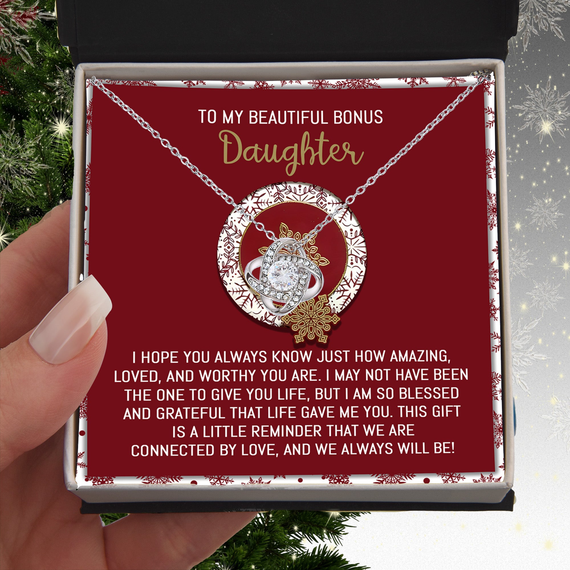 To My Bonus Daughter, Always Connected by Love