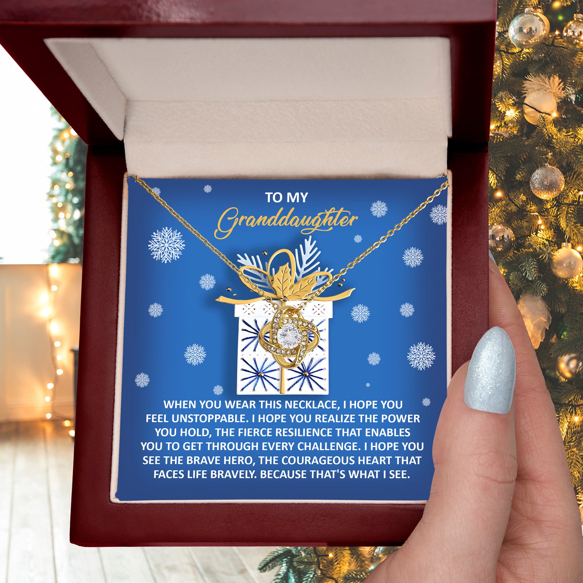 Granddaughter Gift for Christmas - Brave Hero with a Courageous Heart