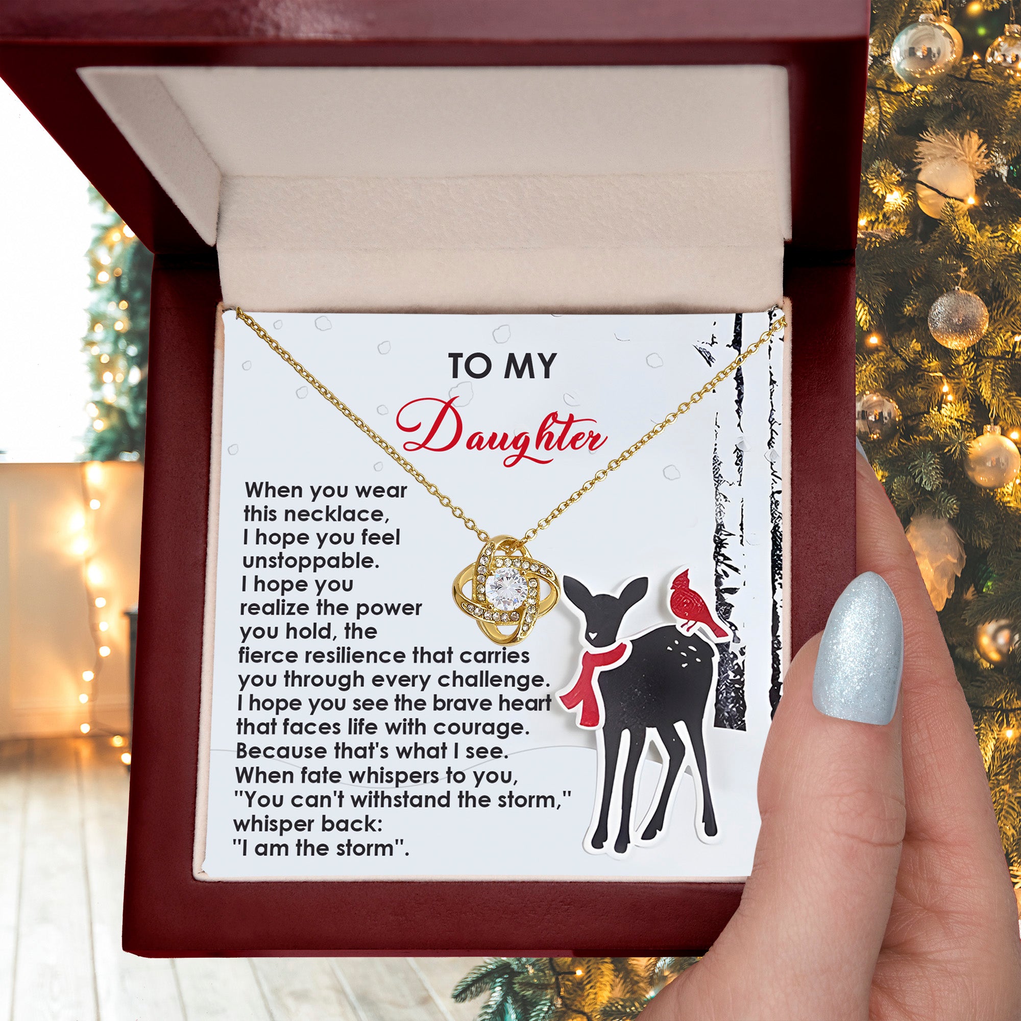 To My Daughter, When Fate Whispers You Can't Withstand the Storm