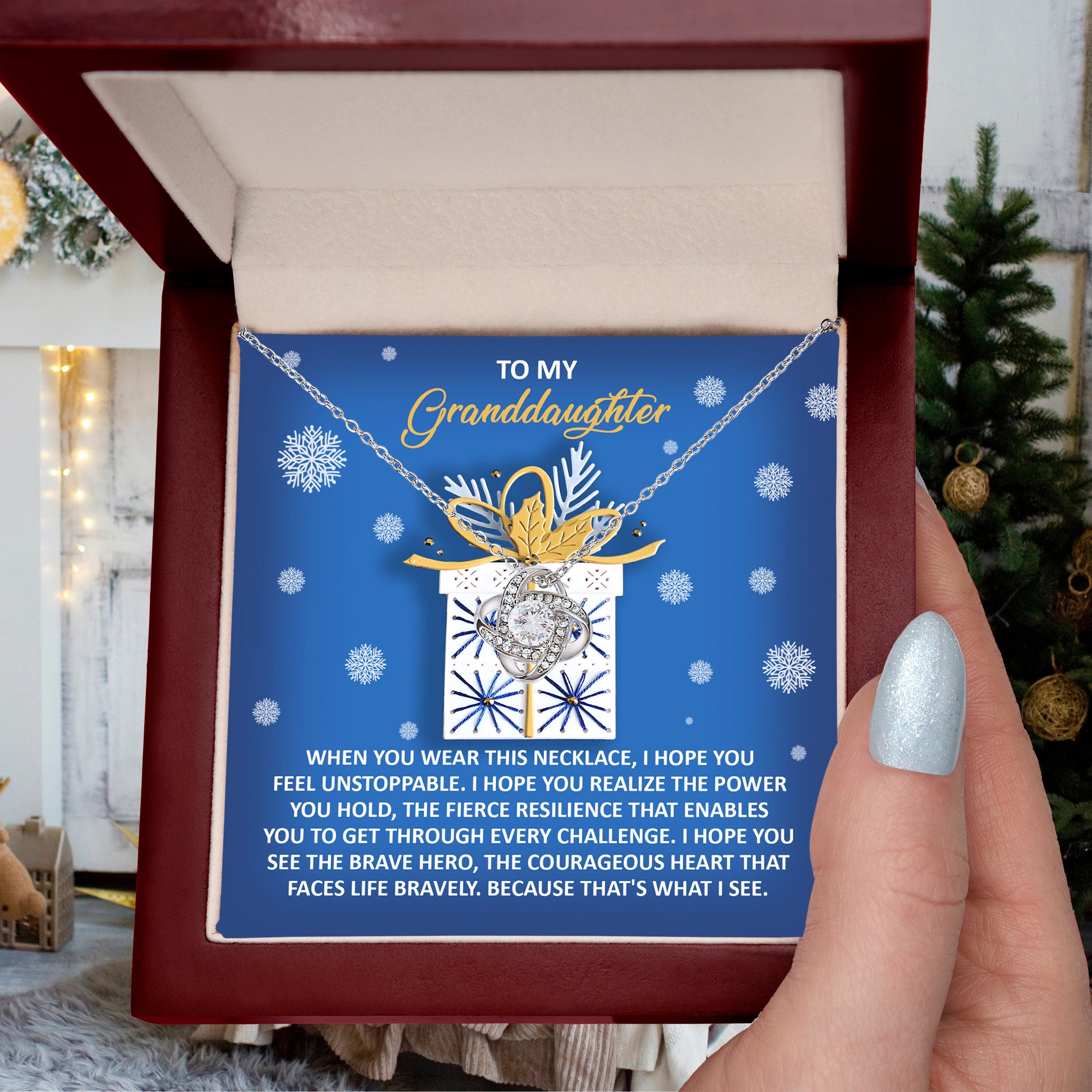 Granddaughter Gift for Christmas - Brave Hero with a Courageous Heart